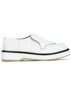 Adieu Paris Flap Detail Loafers - White