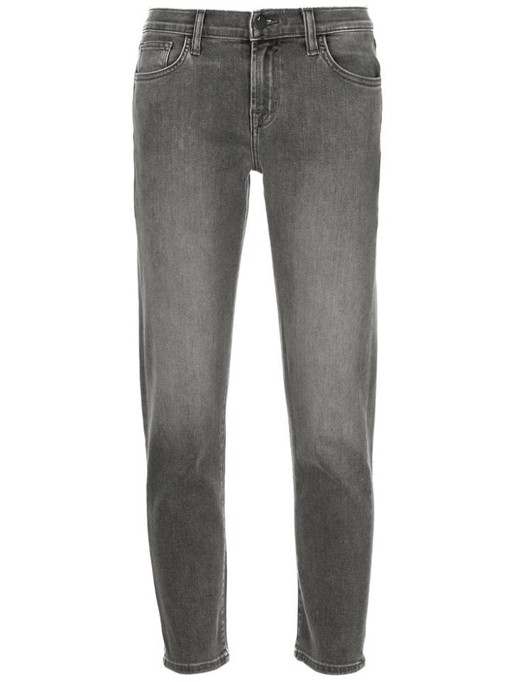 J Brand Mid-rise Skinny Trousers - Grey