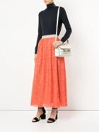 Han Ahn Soon High-waisted Scalloped Skirt - Red