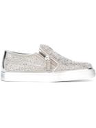 Giuseppe Zanotti Design 'adam' Embellished Slip-on Sneakers