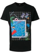 Diesel Pool Print T-shirt, Men's, Size: Small, Black, Cotton