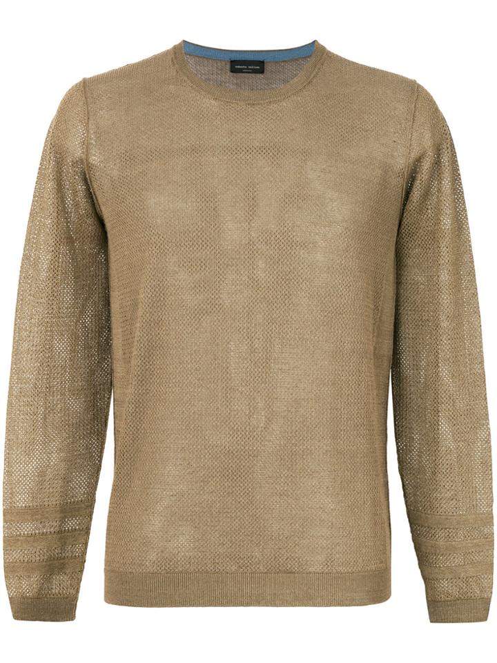 Roberto Collina Sheer Mesh Sweater - Green