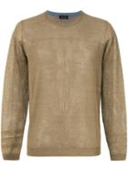 Roberto Collina Sheer Mesh Sweater - Green
