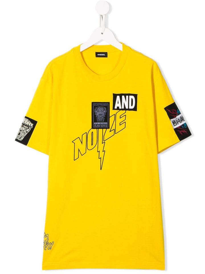 Diesel Kids Teen Noize T-shirt - Yellow