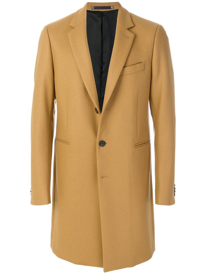 Ps By Paul Smith Tailored Single-breasted Coat - Nude & Neutrals