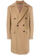 Versace Classic Double Breasted Coat - Nude & Neutrals