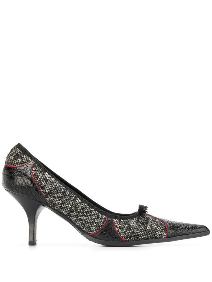 Prada Pre-owned 2000's Tweed Pumps - Black
