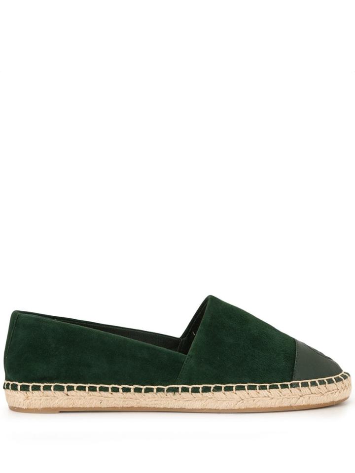 Tory Burch Logo Espadrilles - Green