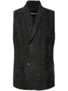 Uma Wang Double Breasted Waistcoat, Men's, Size: Large, Black, Cotton/viscose