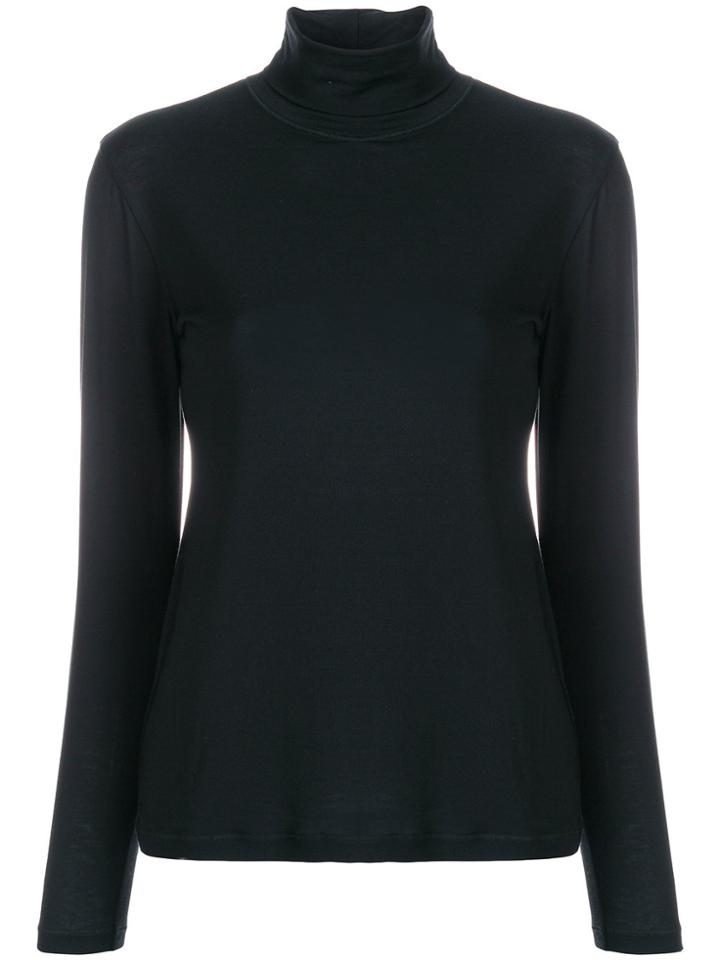 D.exterior Turtleneck Blouse - Black