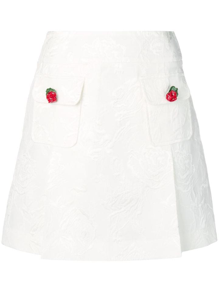 Dolce & Gabbana Kids Fitted Skirt - White