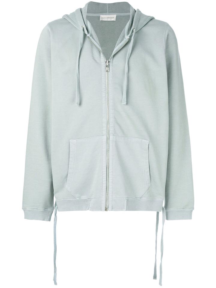 Faith Connexion Zipped Casual Hoodie - Blue