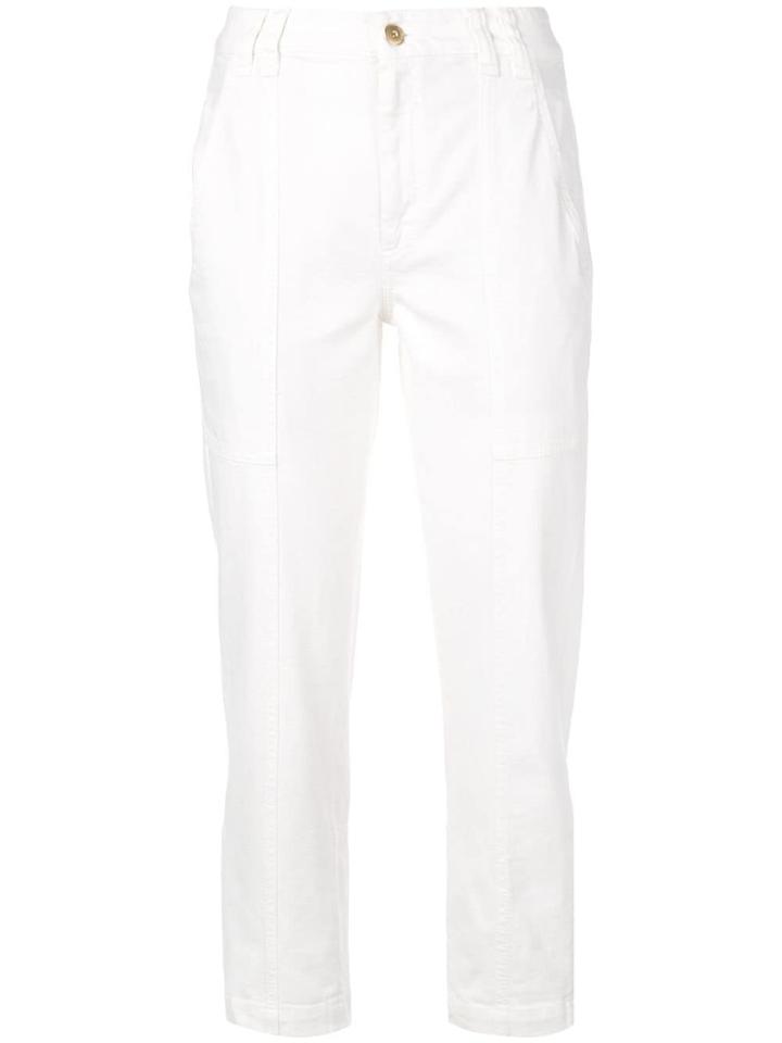 Brunello Cucinelli Cropped Style Jeans - White