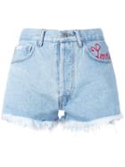 Forte Couture - Bella Shorts - Women - Cotton - 25, Blue, Cotton