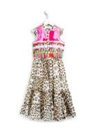 Roberto Cavalli Kids Leopard Print Dress, Girl's, Size: 8 Yrs, Nude/neutrals