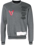 Versace Column Print Sweatshirt - Grey