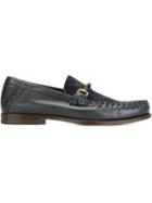 Santoni Classic Loafers, Men's, Size: 6, Blue, Leather