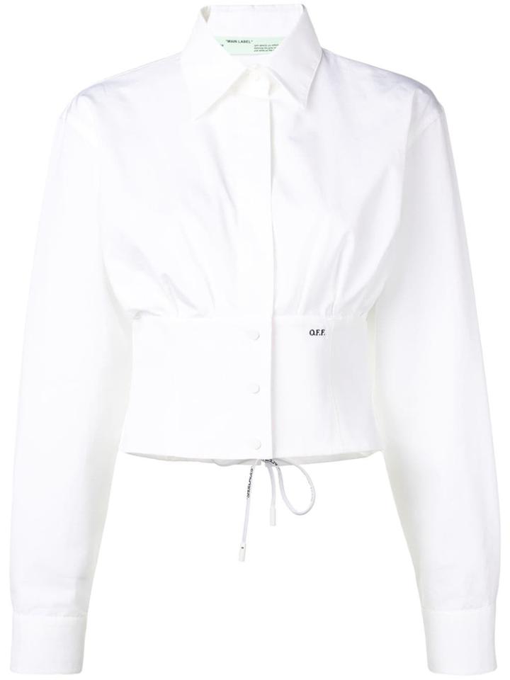 Off-white Cropped Fitted Shirt