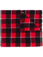 Acne Studios Checked Blanket Scarf - Red
