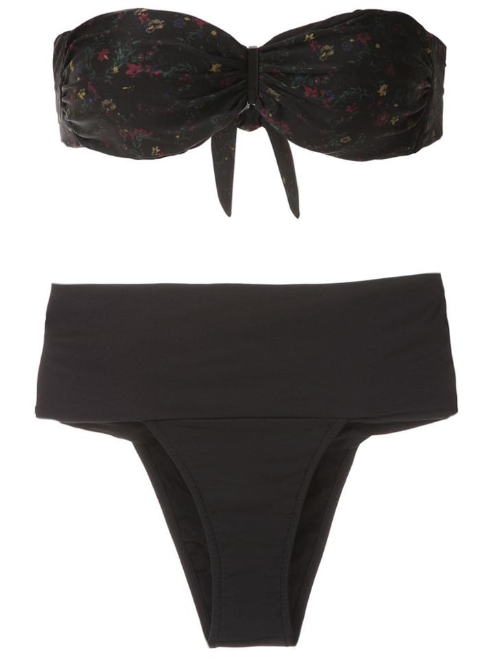 Osklen Strapless Bikini Set - Black