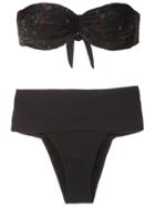 Osklen Strapless Bikini Set - Black