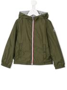 Moncler Kids Urville Rain Jacket, Toddler Boy's, Size: 4 Yrs, Green