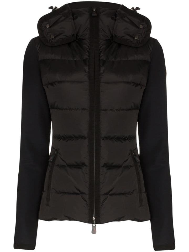 Moncler Grenoble Padded Feather Down Knit Jacket - Black