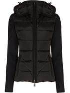 Moncler Grenoble Padded Feather Down Knit Jacket - Black