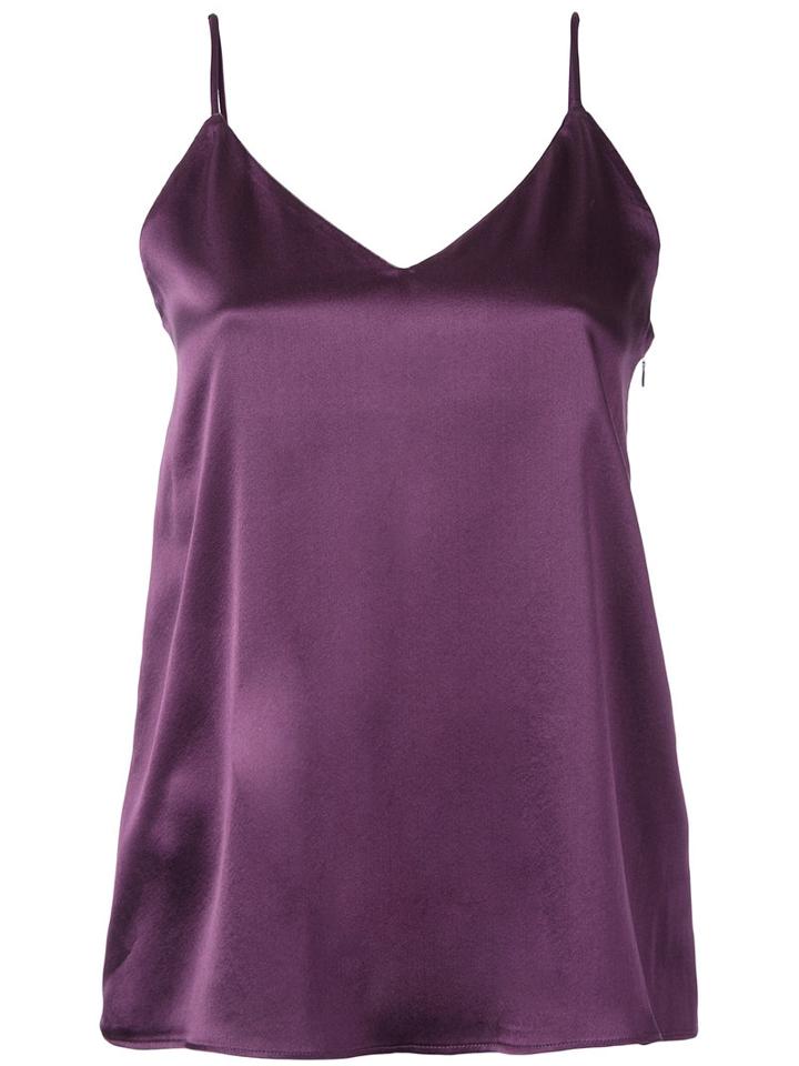 H Beauty & Youth - Plain Cami Top - Women - Silk - M, Pink/purple, Silk