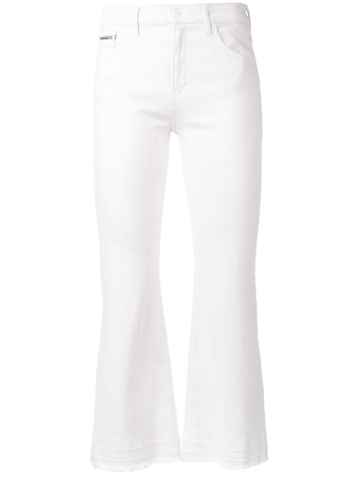 Calvin Klein Jeans - Flared Cropped Jeans - Women - Cotton/polyester/spandex/elastane/viscose - 27, White, Cotton/polyester/spandex/elastane/viscose