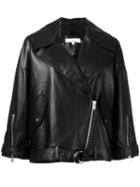 Iro Reza Jacket, Women's, Size: 38, Black, Lamb Skin/polyester/viscose