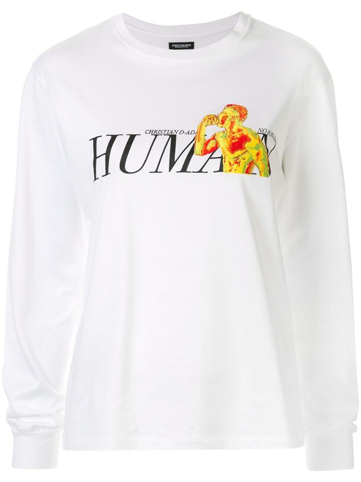 Christian Dada Graphic-print Jersey Top - White