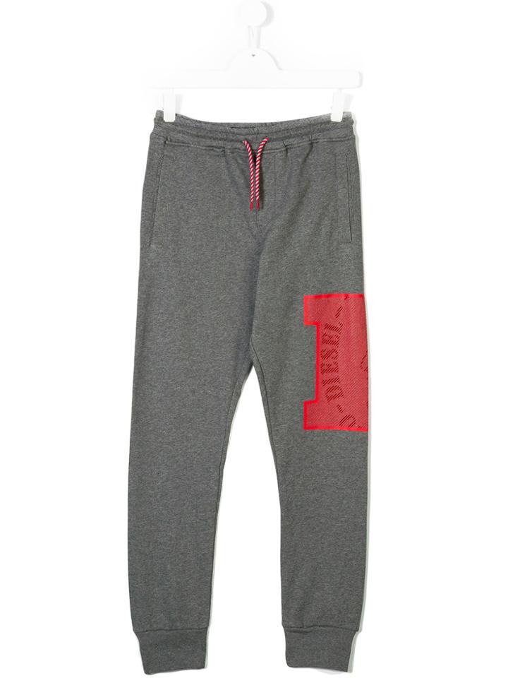 Diesel Kids Number Patch Sweatpants - Grey