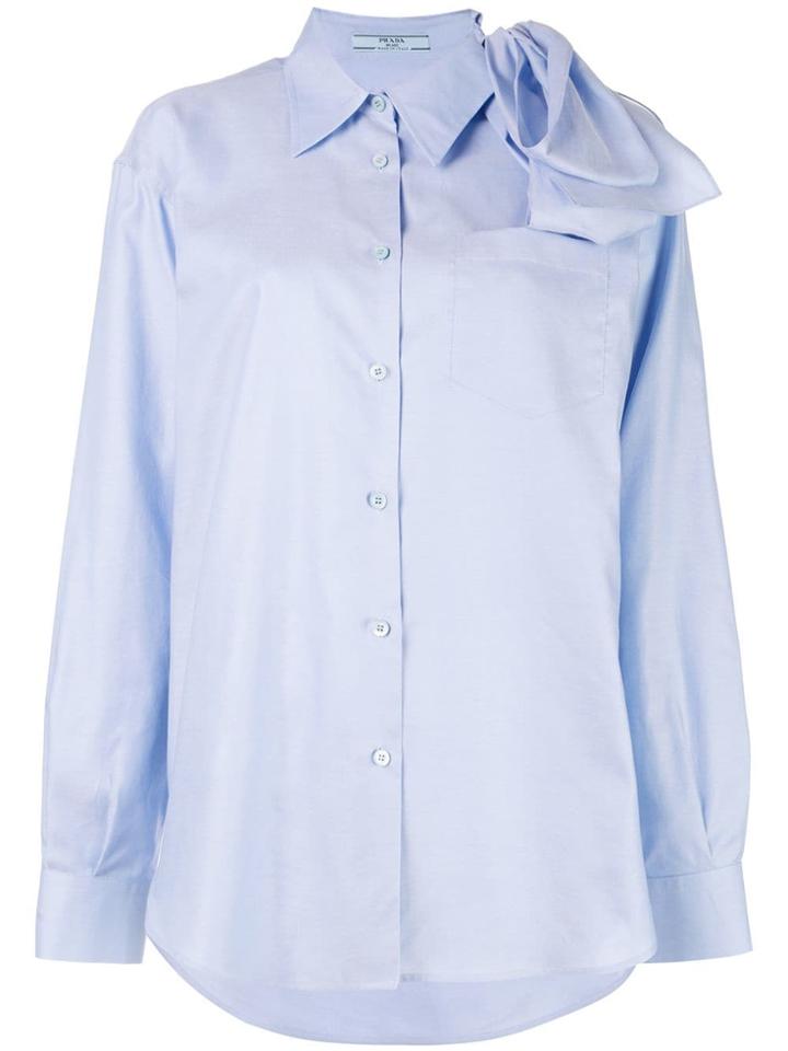 Prada Shoulder Bow Shirt - Blue
