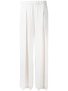 P.a.r.o.s.h. - Pleated Palazzo Trousers - Women - Polyester - S, Nude/neutrals, Polyester
