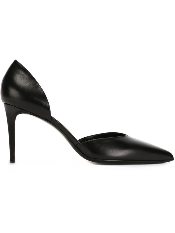 Saint Laurent Paris Pumps, Women's, Size: 40, Black, Leather