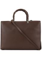 Gucci Pre-owned Bamboo 2way Tote Bag - Brown