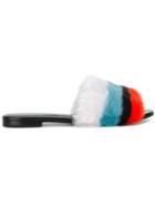 Marco De Vincenzo Faux Fur Slides - Multicolour