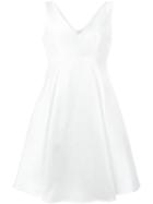 P.a.r.o.s.h. Pulp Flared Dress, Women's, Size: Xs, White, Polyester/silk/acetate/viscose