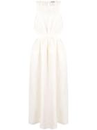 Jil Sander Open Back Maxi Dress - White