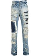 Prps Distressed Patchwork Jeans, Men's, Size: 33, Blue, Cotton