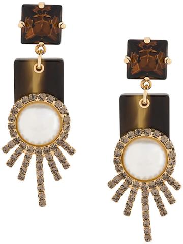 Erdem Drop Earrings - Gold