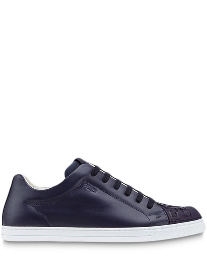 Fendi Ff Embossed Sneakers - Blue