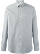 Saint Laurent Yves Collar Striped Shirt - White