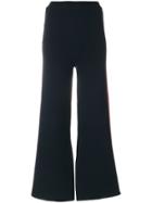 Stella Mccartney Stripe Detail Wide-leg Trousers - Blue