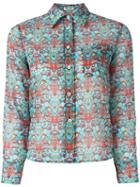 Miu Miu Folk Print Shirt, Women's, Size: 36, Cotton