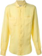 Romeo Gigli Vintage Chest Pocket Shirt, Men's, Size: Medium, Yellow/orange