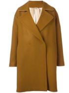 No21 Concealed Fastening Coat, Women's, Size: 40, Brown, Wool/polyamide/cotton/viscose