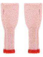 Bellerose Fingerless Gloves - Pink & Purple