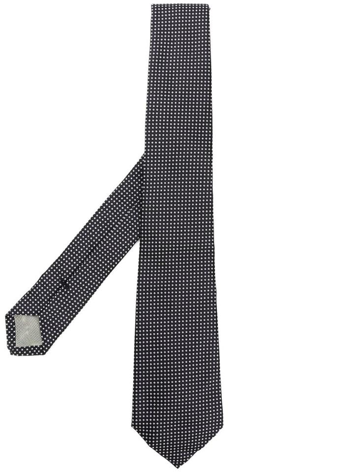 Dell'oglio Micro Patterned Tie - Black